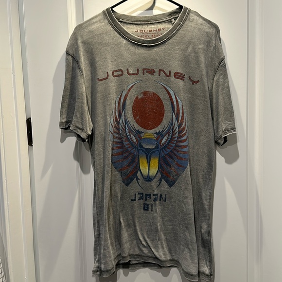 Vintage Style Journey Band Tee by Lucky Brand Size:M Color:Gray - Picture 2 of 4